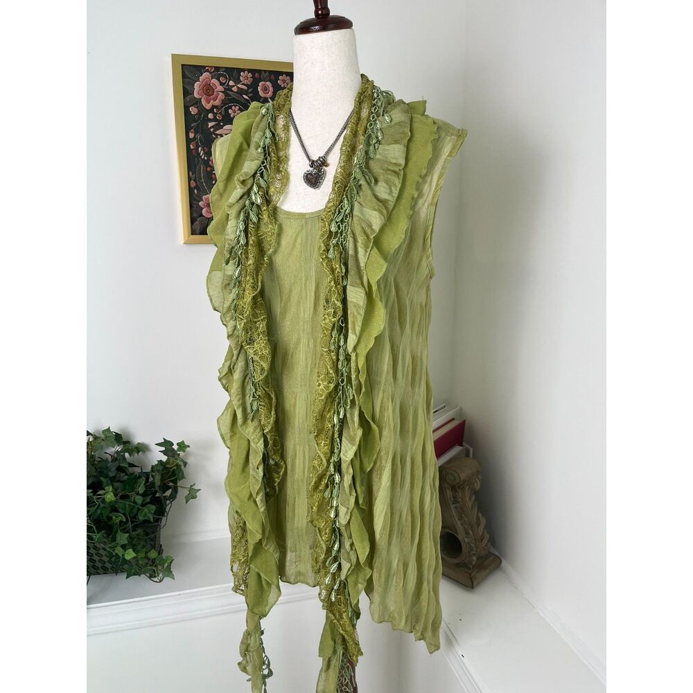 Pretty Angel Silk Blend Forest Fairy Tunic Cardigan S Pixiecore